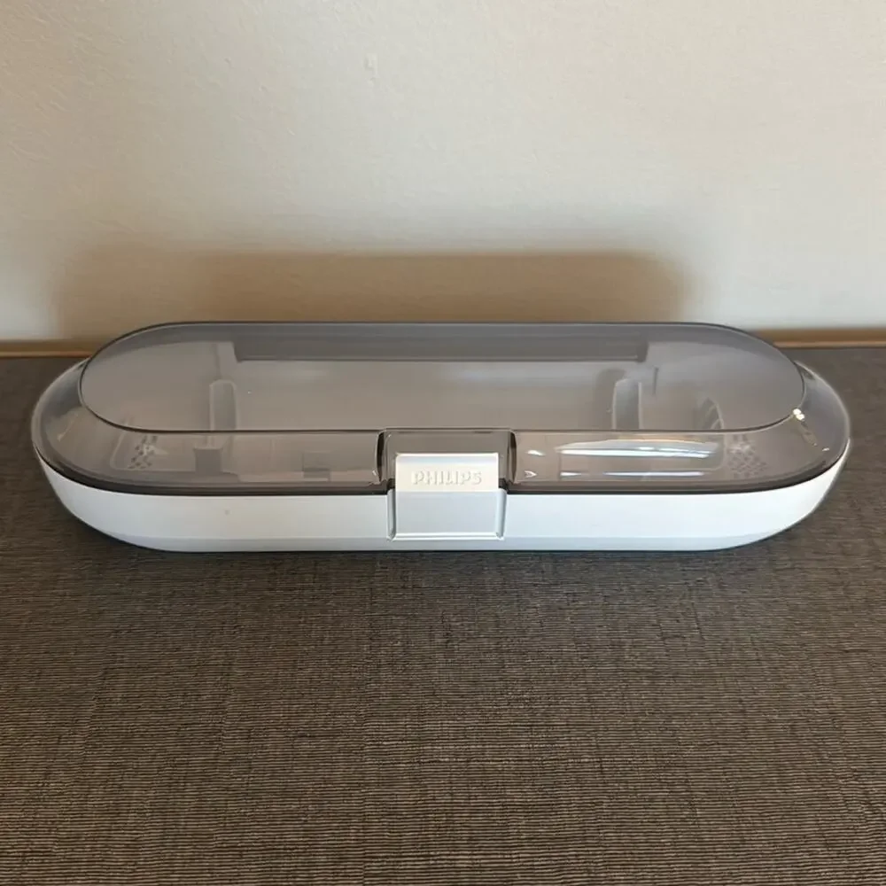 PHILIPS -new- Electric Toothbrush Gray Travel Case Accessory Holder